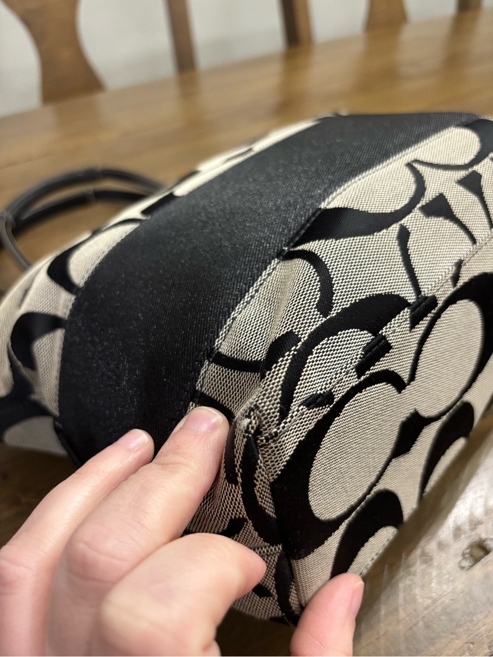 Coach Signature Stripe Tote F13548 - Picture 8 of 14